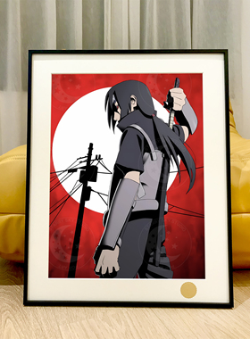星空《暗部鼬》宇智波鼬火影忍者晓组织Itachi写轮眼装饰画