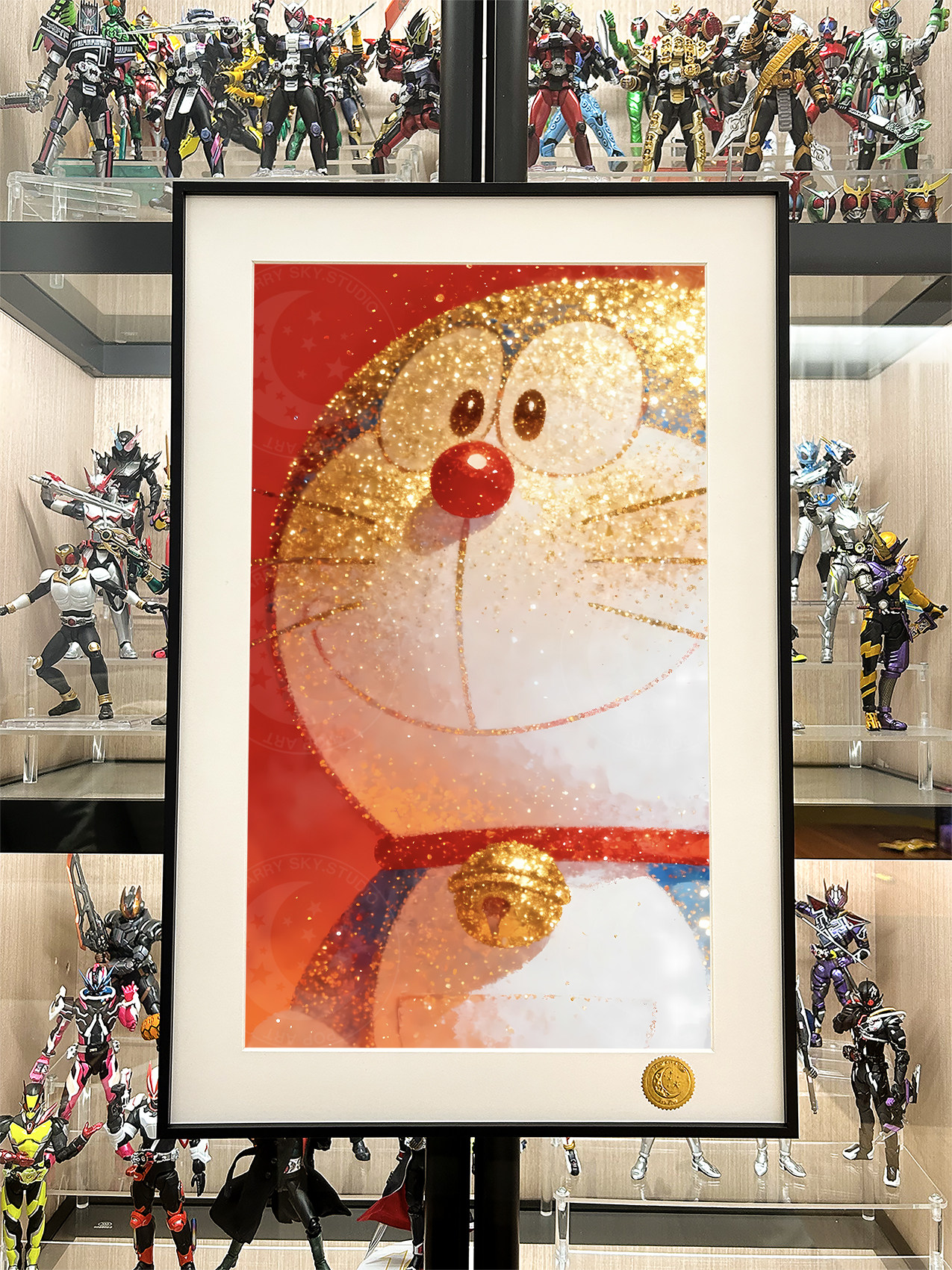 金色哆啦A/B版哆啦A梦大雄静香Doraemon机器猫小叮当动漫装饰画