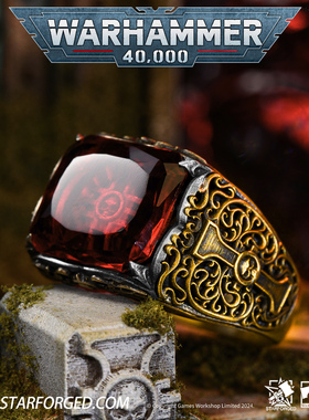 Starforged星辰铸造 战锤40K周边审判庭戒指掌印者之证925银18K金