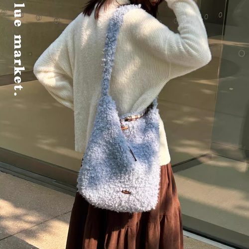 布然｜毛呢双面背单肩斜挎包