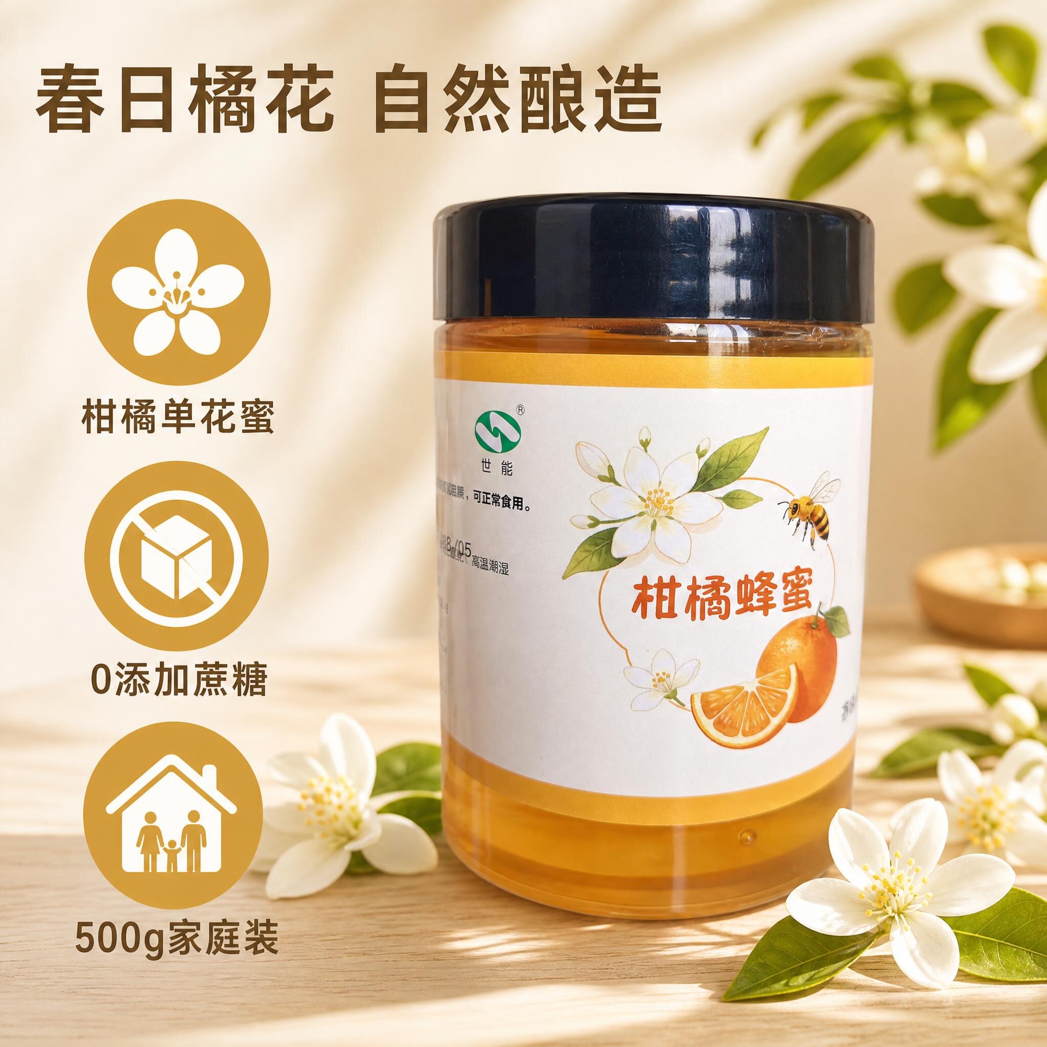柑橘百花蜂蜜纯正天然儿童蜜糖土蜂蜜小包装挤压瓶天保蜂蜜园