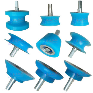 木工机械包覆机配件带轴承硅胶轮送料轮凹型内圆压轮尖轮锥度轮