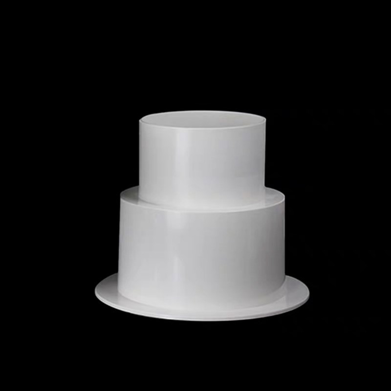 PVC虹吸雨水斗 叶片底座75 110 160天台侧墙落水斗地漏排水管配件