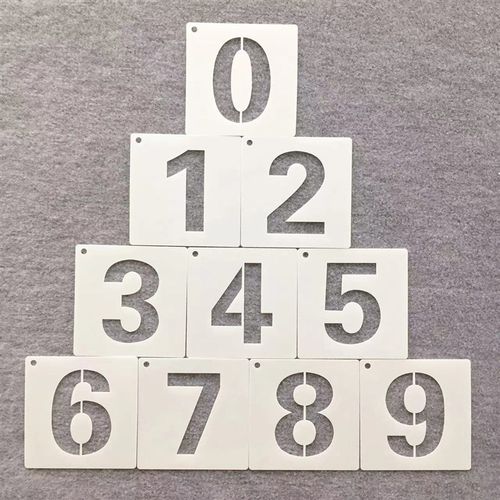 新款英文字母数字套装绘画模板镂空学生喷涂刷墙涂鸦图案雕刻模板