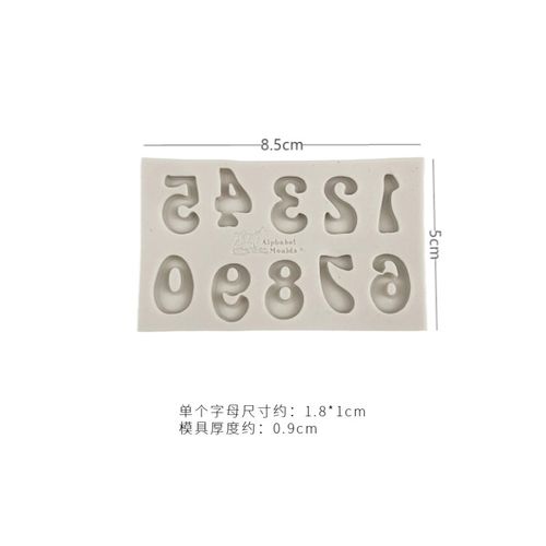 英文字母数字硅胶模具happy birthday生日快乐翻糖蛋糕巧克力磨具