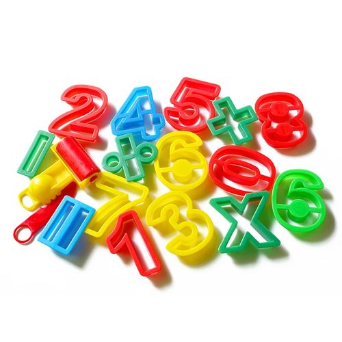彩泥工具不含泥模具套装儿童手工制作数字几何教具橡皮泥字母模型