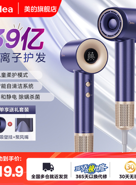 美的高速吹风机家用大风力电吹风负离子护发快干大功率礼物FG505