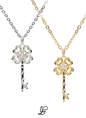 1P幸运之钥金银双色珍珠项链