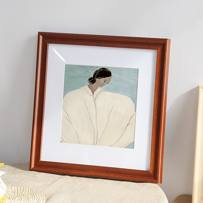 正方形欧式实木相框挂墙画框字画十字绣钻石裱框拼图框架外框定制,家居饰品,相框/画框,淘宝优惠券,粉丝福利购,淘宝优惠卷