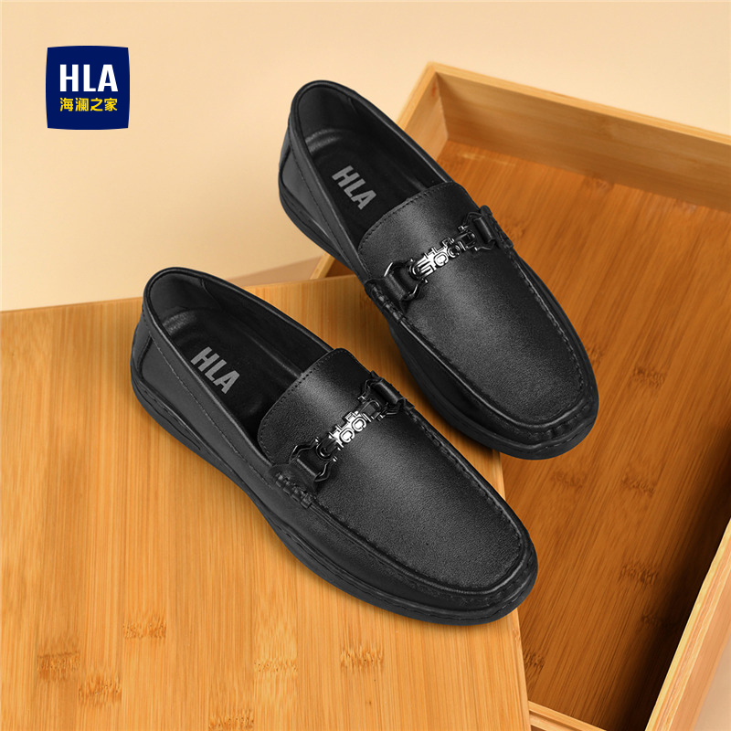 套脚软底透气乐福鞋流行休闲皮鞋