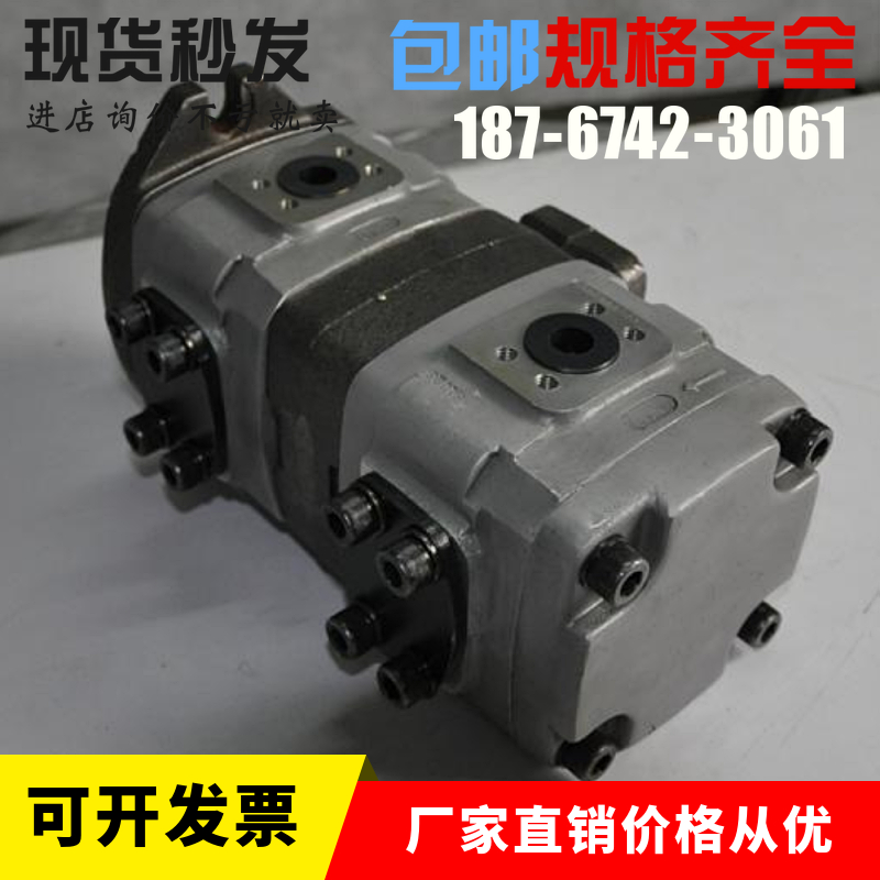 NACHI双联齿轮泵IPH-23B-3.5-13-11不二越油泵IPH-23A-3.5-16-11