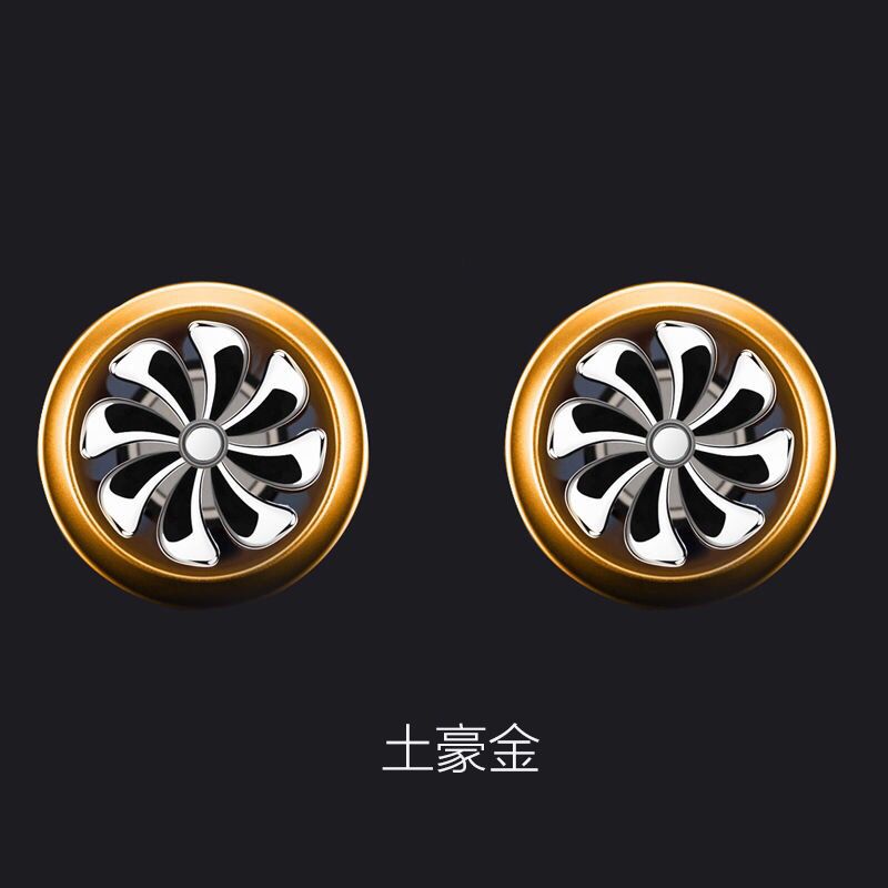 车载香水出风口车载香薰空调车用除味香薰扇叶会转空军8号小风扇
