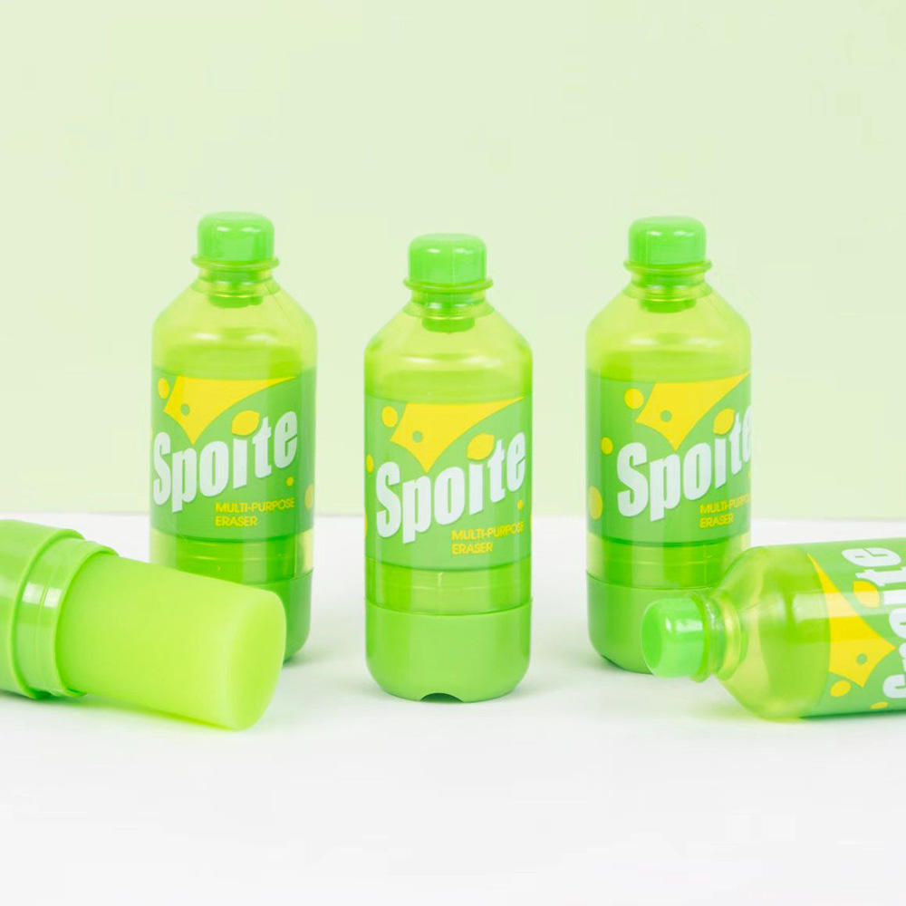 图强文具创意果汁饮料瓶造型橡皮擦高颜值小学生文具涂改擦