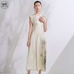 简约修身 Distin 新款 迪凯优雅气质旗袍2025年夏季 显瘦裙子 Kidny