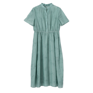 Distin Kidny/迪凯夏季新品时尚休闲优雅气质简约高贵连衣裙