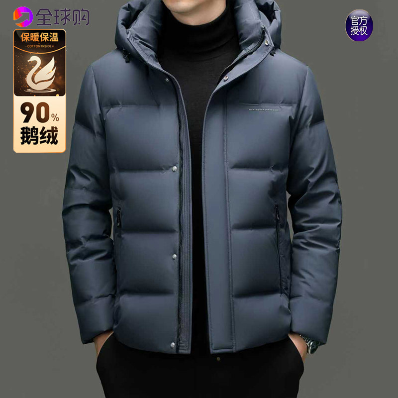 【官方推荐鹅绒】潮牌冬羽绒服男