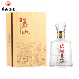 泰山牌儒风泰山儒商 五岳独尊昂头天外 42度浓香型白酒 500ml