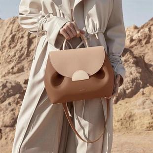 2025新款法国精致笑脸包大号真皮单肩女包小众po品牌轻奢手提斜挎