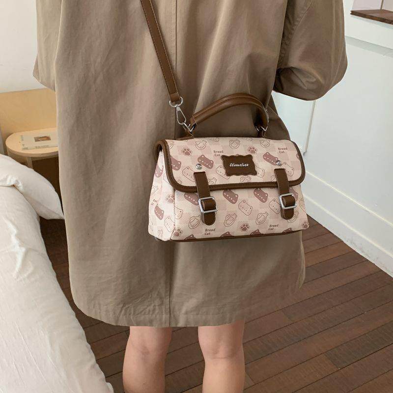 复古印花小包包女新款高颜值法式精致可爱小方包单肩斜挎包慵懒风,箱包皮具/热销女包/男包,通用款女包,淘宝优惠券,粉丝福利购,淘宝优惠卷