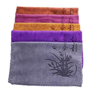功夫茶巾茶布吸水加厚不掉毛茶具毛巾茶几茶桌布专用抹布定制logo