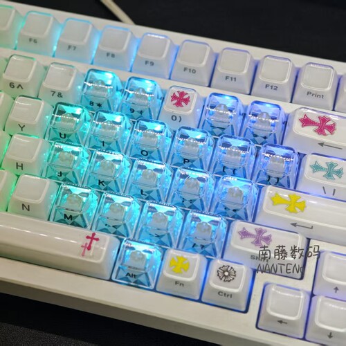 EV63全透PC透明爱心键帽MDA高度