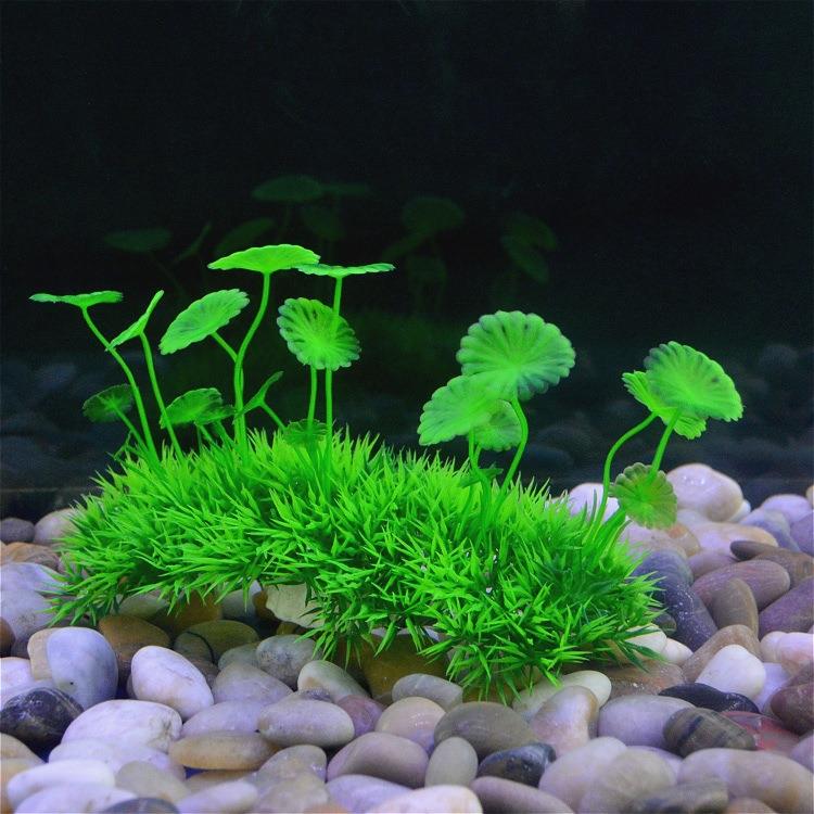 鱼芝景鱼缸水草水族箱植物仿真人造塑料假水草装饰水族用品定制