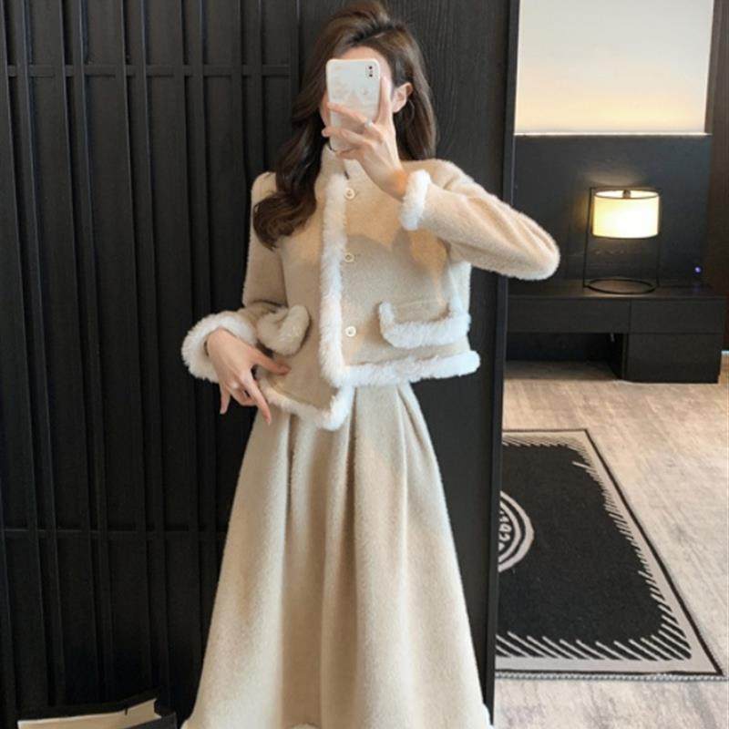 2025新款小香风套装裙爆款高级设计感名媛气质外套半身裙两件套女,女装/女士精品,时尚套装,淘宝优惠券,粉丝福利购,淘宝优惠卷