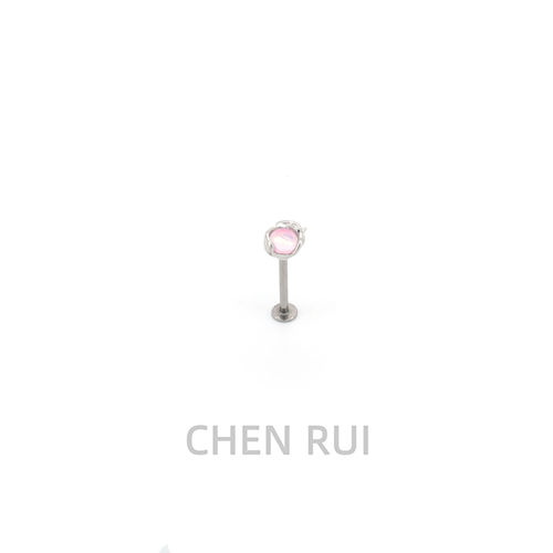 唇钉设计感小众钛钢饰品学生直钉亚文化钉子唇环高级感爆闪可爱