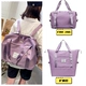 [Рюкзак рюкзак] светлый фиолетовый (масштабируемый один слой+сухое и мокрое разделение)