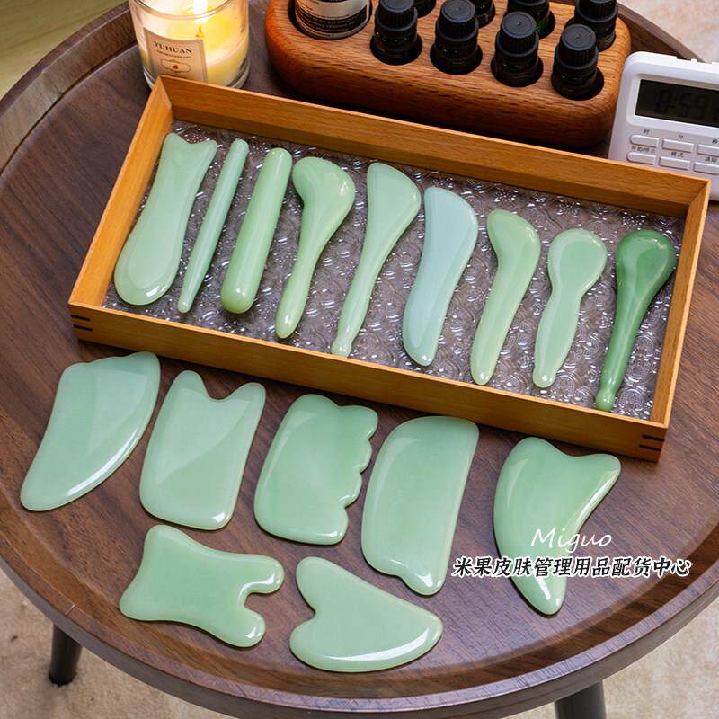 玉石刮痧板全身通用拨筋棒点穴脸部家用身体腿部面部头眼美容sap