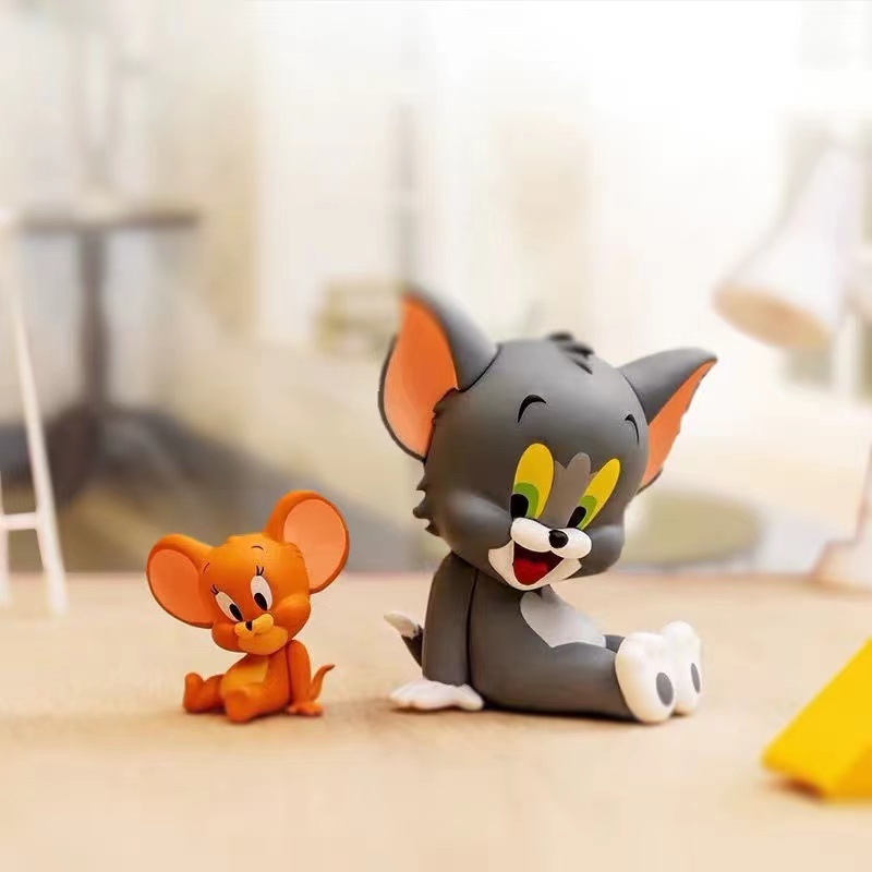 Tom&Jerry我爱芝士盲盒猫和老鼠可爱桌面摆件手办车载汤姆杰瑞鼠-封面