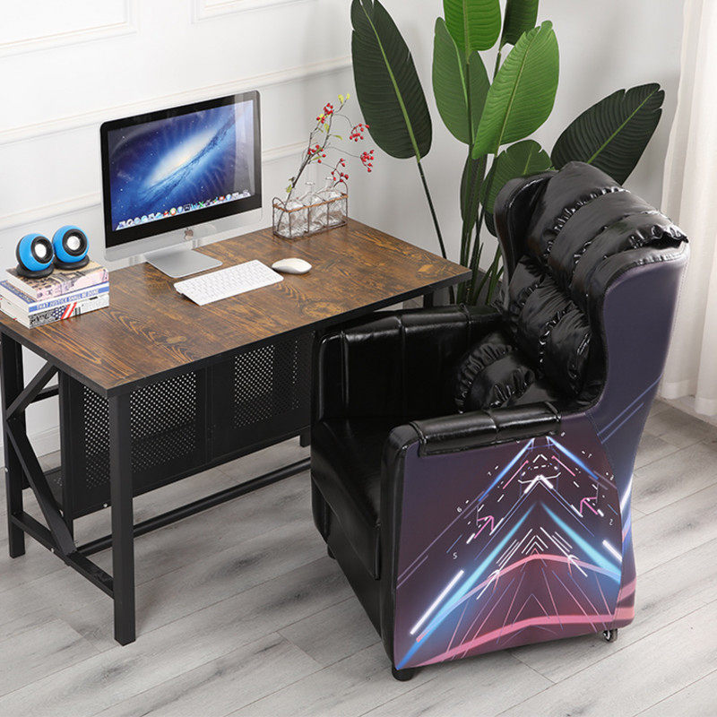 网吧电脑桌游戏办公桌椅网咖沙发台式单人电竞桌椅一体工作室桌子