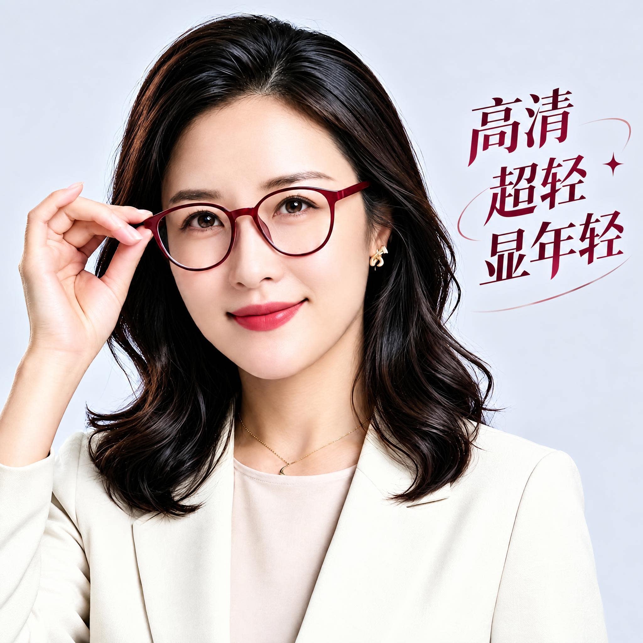 老花镜女高清防蓝光抗疲劳时尚超轻中老年人高档品牌正品老花眼镜