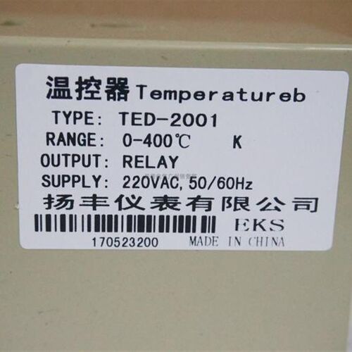 扬丰仪表 旋钮指针温度控制表 TED-2001 K0-400度 220VAC