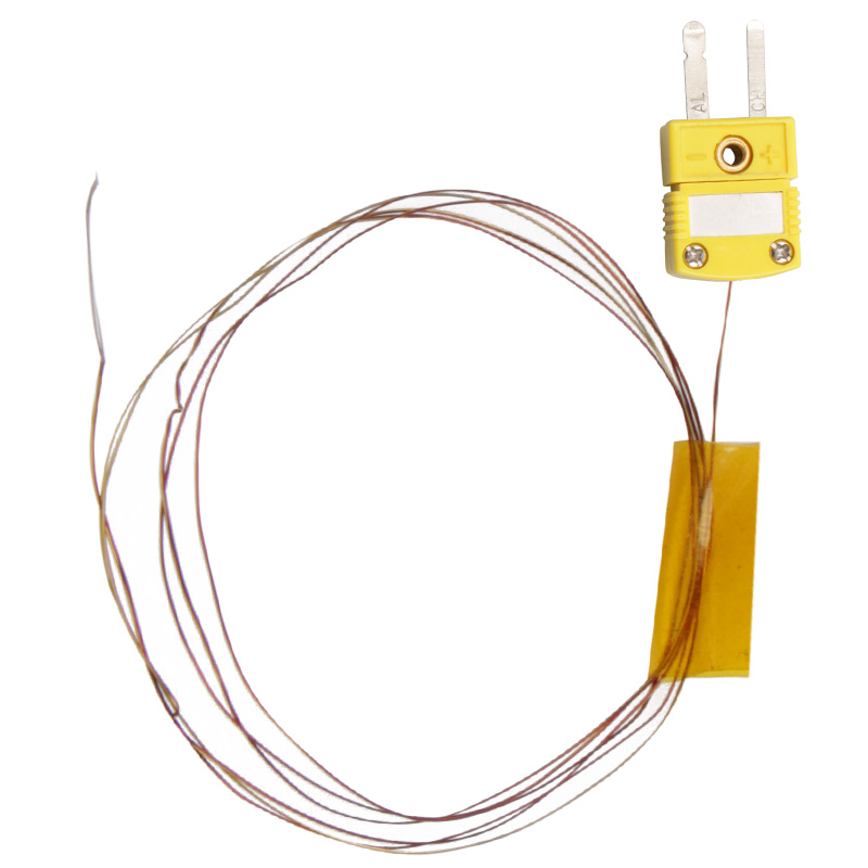 K型热电偶测温线超小探头狭小空间测温传感器T型超细表面固定式