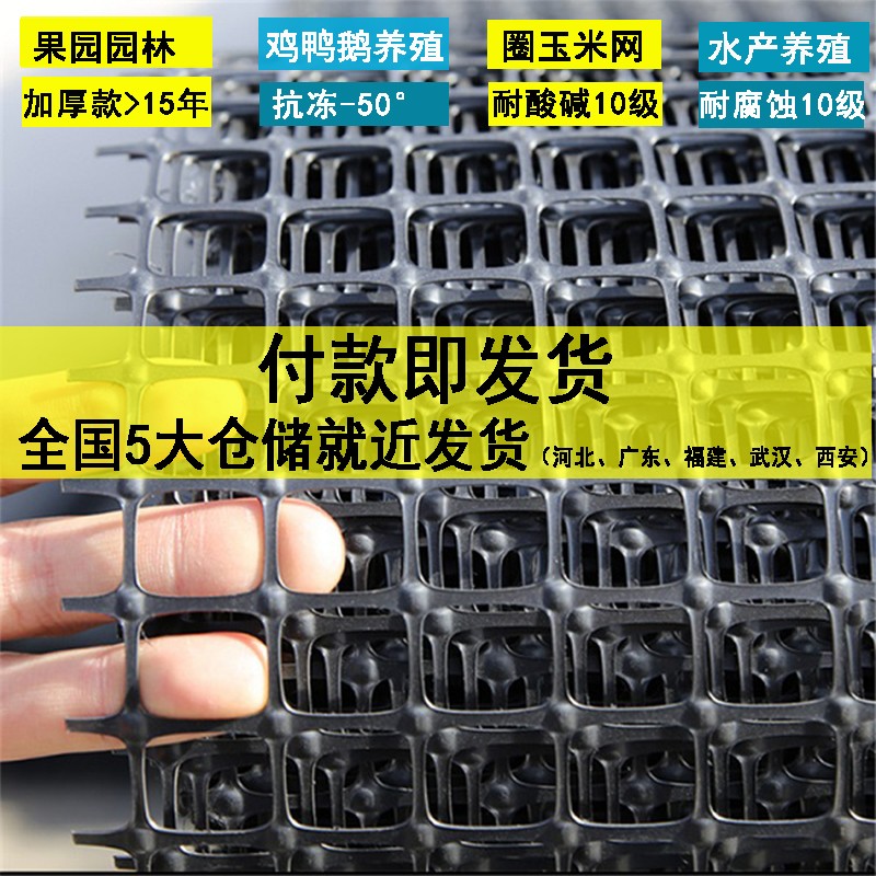 养鸡养殖围栏网拦鸡网塑料网格防护网隔离网护栏网围栏菜园圈玉米