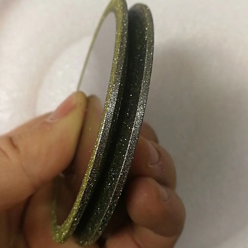 定做R角V型砂轮磨乌钢铣刀合金砂轮定做电镀金钢石CBN非标砂轮定