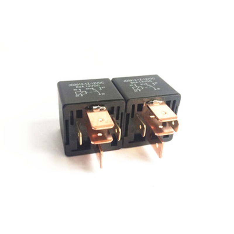 12V80A汽车继电器JD1912-y1ZS 大电流继电器 紫铜脚四脚五脚宽脚