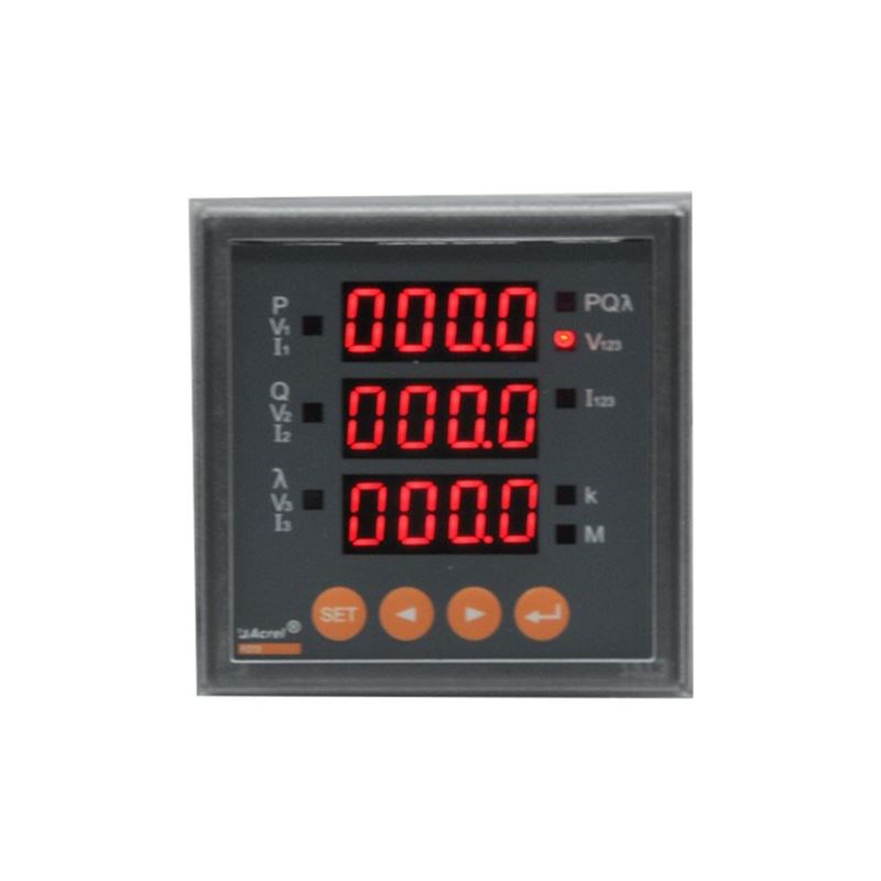 安科瑞多功能智能仪表电表PZ72-E4 PZ80-E4 PZ96三相四线面板安装
