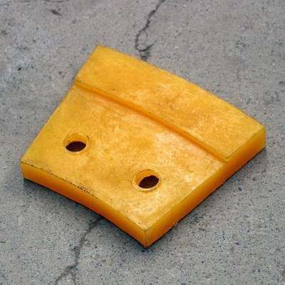 定做蛟龙螺旋式洗沙机刮板矿山制砂沙聚H氨酯耐磨片异形垫片刮沙