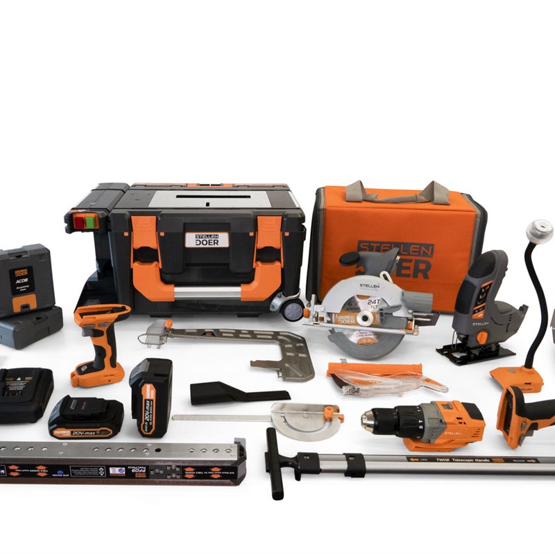 涤朗20V充电多功能电动木工工具S9/E6圆锯冲击钻切割电焊砂光车床