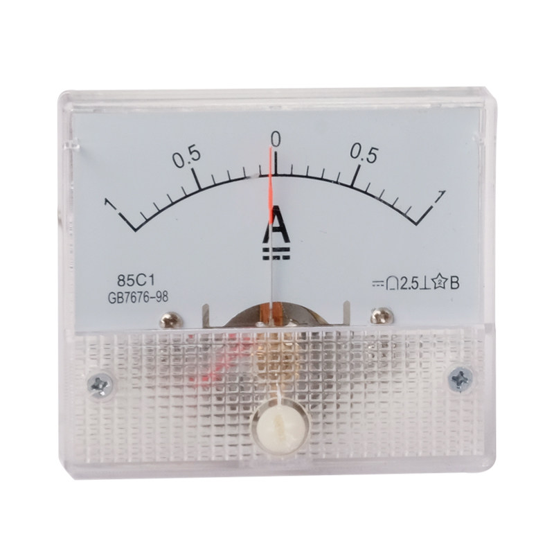 85C1直流正负电流表1A 2A 5A 10A 50A双向指针式表头