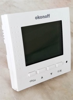 okonoff柯耐弗温控器S400中央空调风机盘管地暖温控面板三速开关