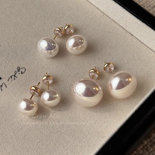 奥特莱斯专柜撤柜捡漏施家珍珠银针耳钉fever同款女馒头耳钉耳饰