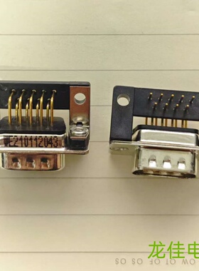 WE 210112043德国进口滤波器弯曲90°弯脚 镀金9针 插板式 焊板式