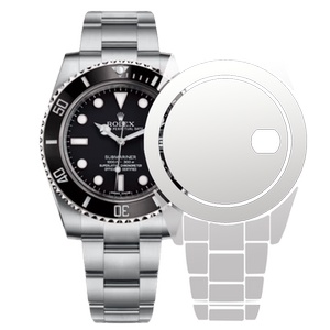 贴坏包赔]适用劳力士2代黑水鬼m116610ln表膜钢化膜40表扣贴膜保护膜间金表耳后盖修复侧面表圈豪华版定制