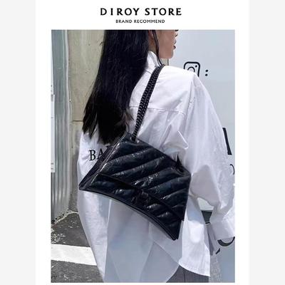 真皮女包高版本B家沙漏单肩包