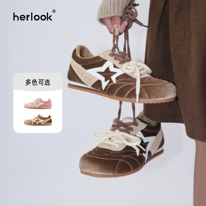 开口星阿甘鞋2025秋冬新款