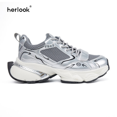 herlook户外老爹鞋无鞋带款
