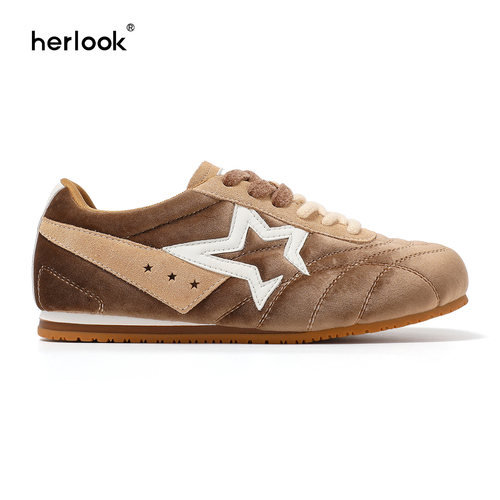 herlook丝绒开口星德训鞋